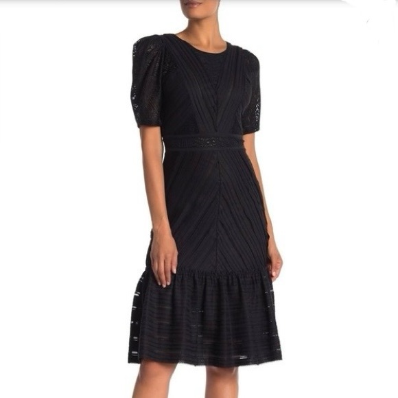 BCBGMaxAzria Dresses & Skirts - LARGE BCBG MaxAzria Black Lace Dress
